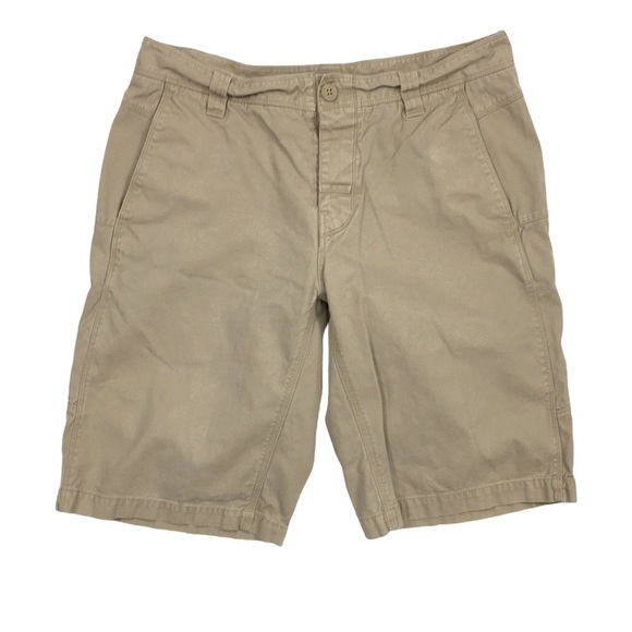 The North Face Tan Chino Shorts Mens Medium Flat Front 100%‎ Cotton - Picture 1 of 16